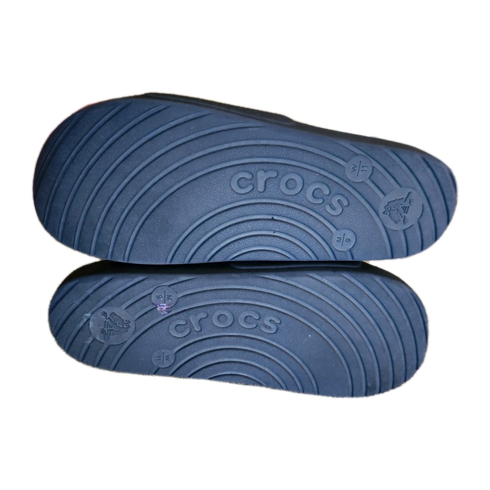 Crocs Unisex Slide Sandal Navy Blue Men's 9  Women's 11 - Picture 7 of 9